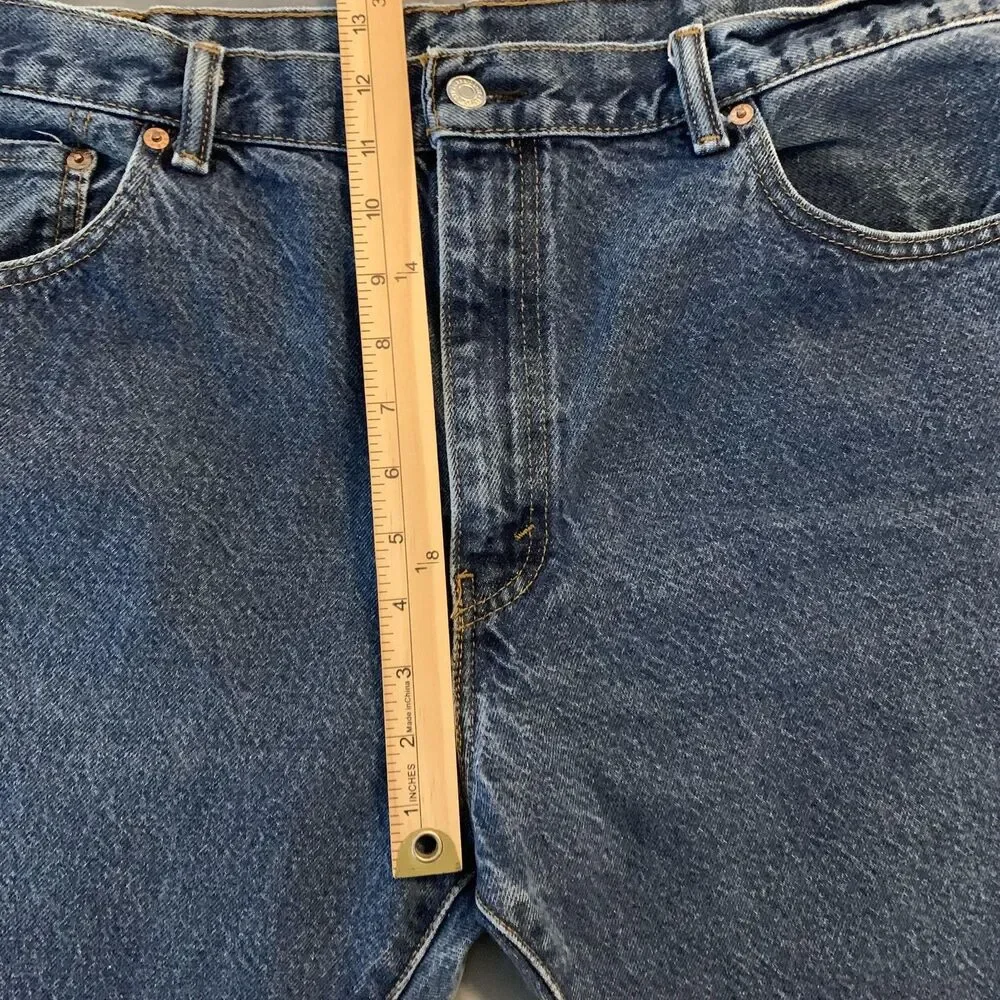 Levis 517 Jeans Mens 38x31 Blue Medium Wash Bootcut High Rise Denim Pants Casual